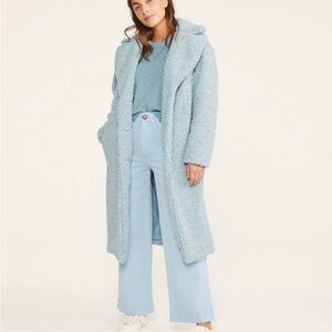 Lou & Grey Women's Light Blue Teddy Coat
